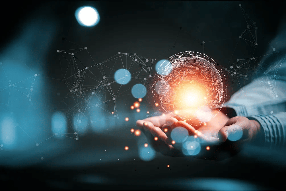 Illustration d'acteur mondial en technologie